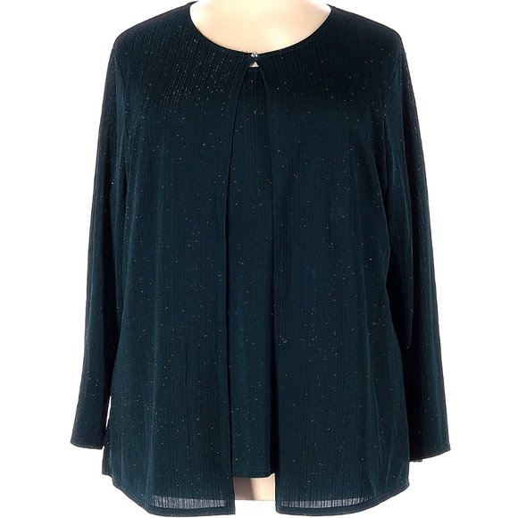 Jaclyn Smith Sweaters - *3/$45* Jaclyn Smith Sparkly Black Sweater Set